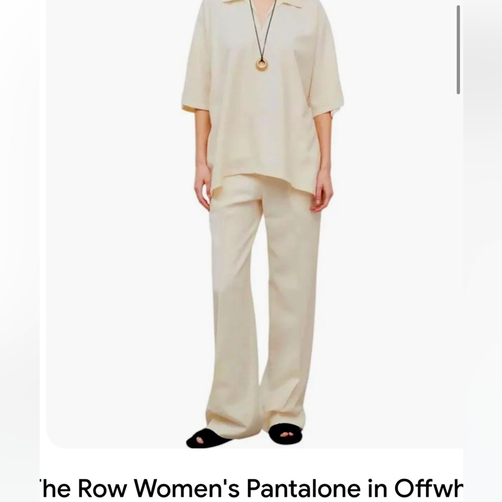 The Row Women's Off-White Trousers